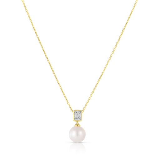 14 Karat Yellow Fashion Necklace Diamonds Necklace - URBAETIS FINE JEWELRY