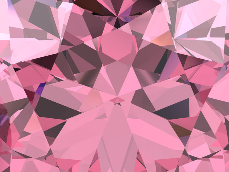 Macro photo of pink gemstone