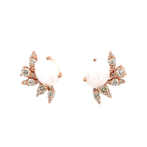 14 Karat Rosé Opals Gemstone Earrings - RYAN GEMS INC.