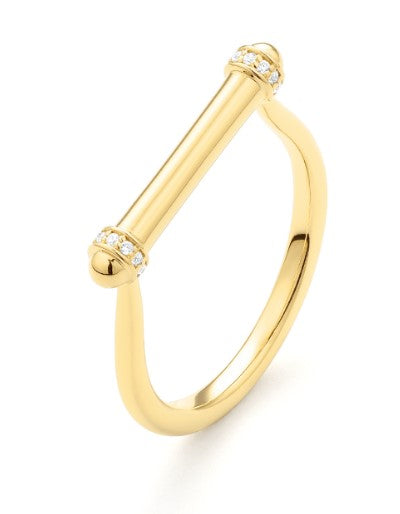 14 Karat Yellow Women's Diamond Fashion Ring - FACET BARCELONA USA INC.