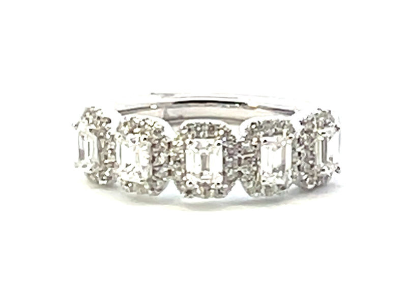 14 Karat White Stackable Band Band