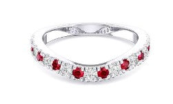 14 Karat White Lady's Gemstone Fasion Ring - COSTAR JEWELRY