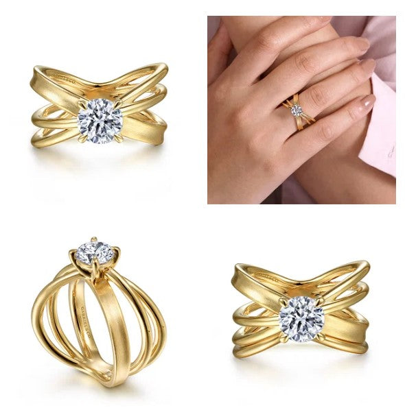 Diamond Semi-Mount Ring (Center Stone Sold Separate)