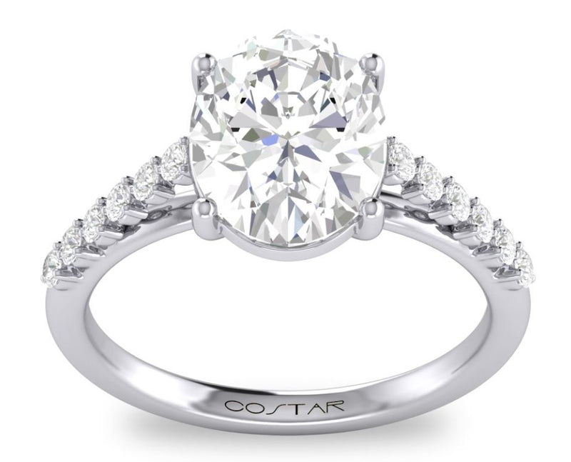 14 Karat White Semi-mount