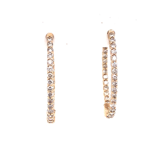 Diamond Hoop/Dangle/Drop Earring - MALAKAN DIAMOND CO.