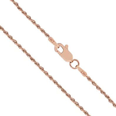 14 Karat Rosé 18" Rope Chain - TJ MANUFACTURING