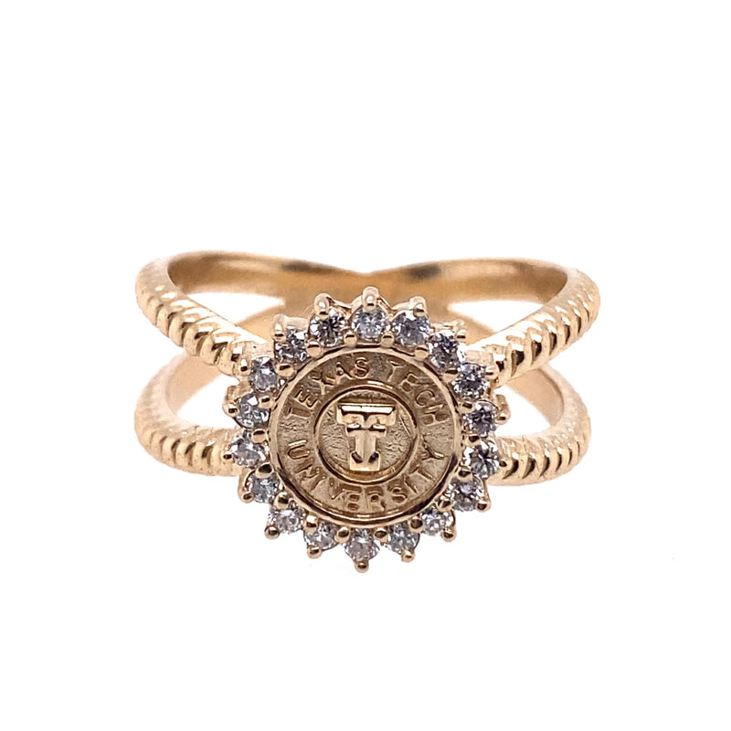 14 Karat White Ring (Center Coin - Your Choice - Sold Separately)