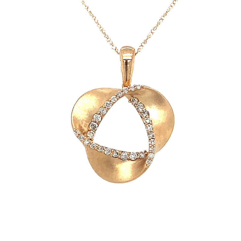14 Karat Yellow Fashion Diamond Pendant
