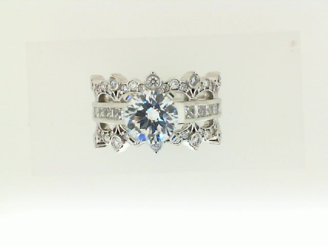 14 Karat White Semi-mount