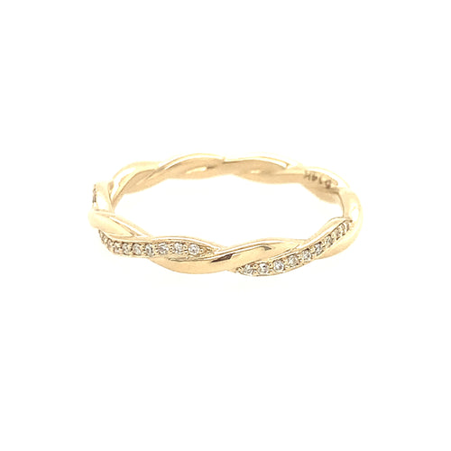 14 Karat Yellow Woven Band - CLASSIQUE CREATIONS