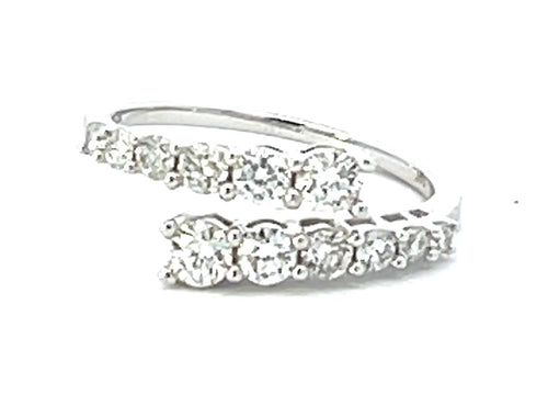 14 Karat White Women's Diamond Fashion Ring - REAL GEMS CORP