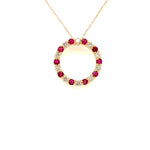 14 Karat Yellow Fashion Gemstone Pendant