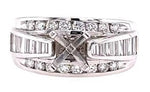 Diamond Semi-Mount Ring (Center Stone Sold Separate)
