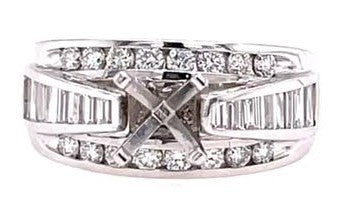 Diamond Semi-Mount Ring (Center Stone Sold Separate)