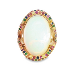 14 Karat Yellow Lady's Contemporary Gemstone Fasion Ring - LALI JEWELS