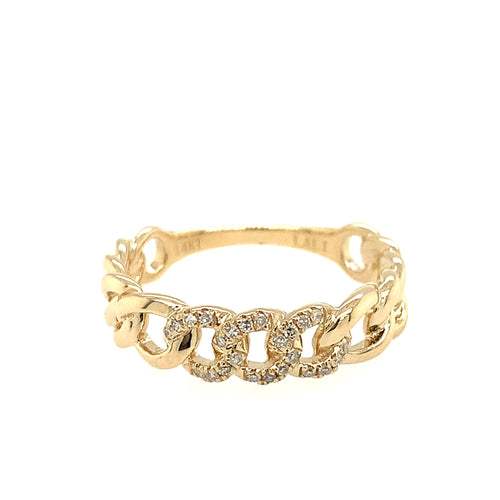 14 Karat Yellow Women's Diamond Fashion Ring - LALI JEWELS