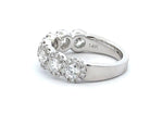 14 Karat White Halo Band Band