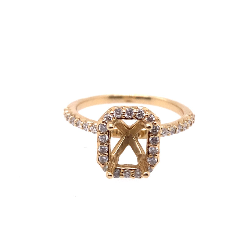 14 Karat Yellow Semi-mount