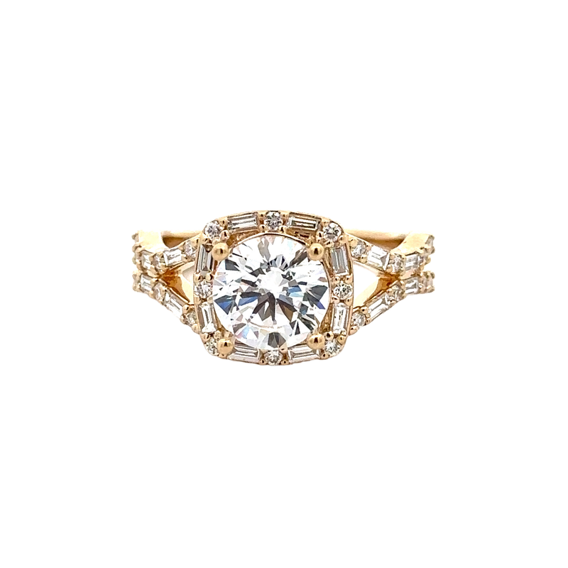 14 Karat Yellow Semi-mount