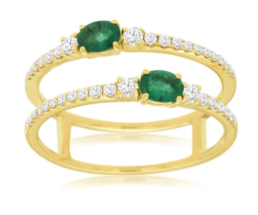14 Karat Yellow Lady's Stackable Gemstone Fasion Ring