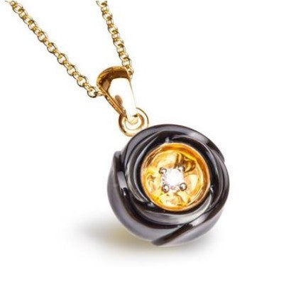 14 Karat Yellow Fashion Diamond Pendant