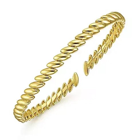 14 Karat Yellow 6.25" Polished Bangle Bracelet