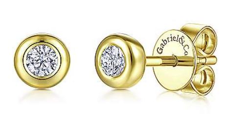 14 Karat Yellow Sapphires Gemstone Earrings - GABRIEL & CO.