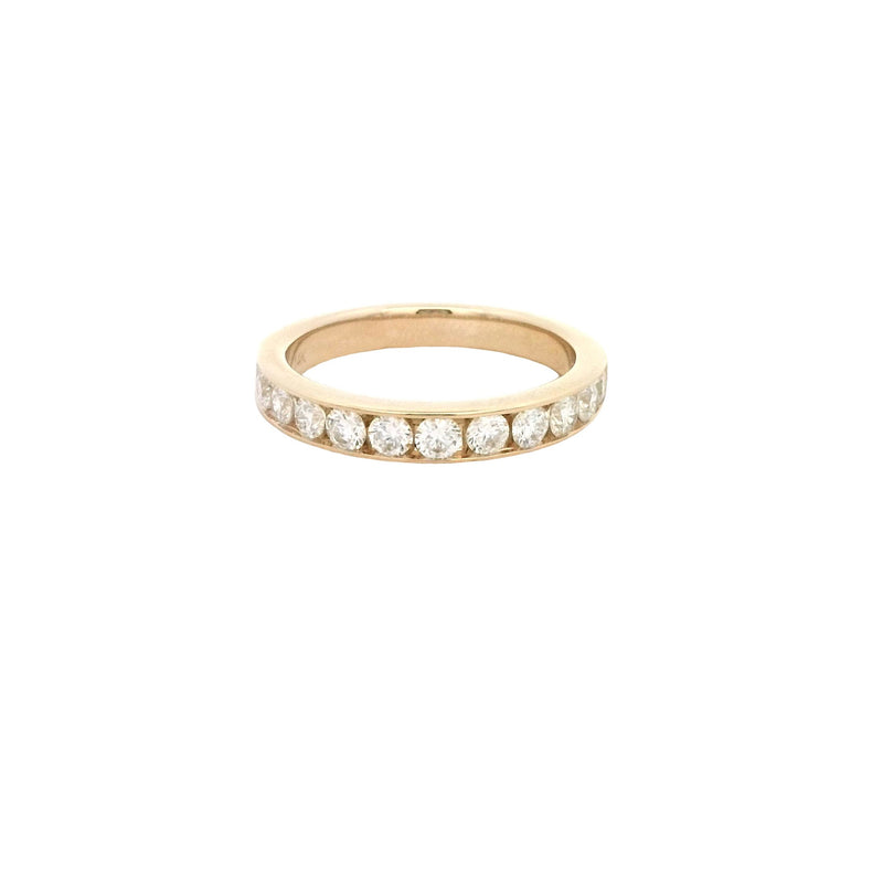 14 Karat Yellow Channel Set Band