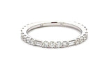 14 Karat White Stackable Band Band