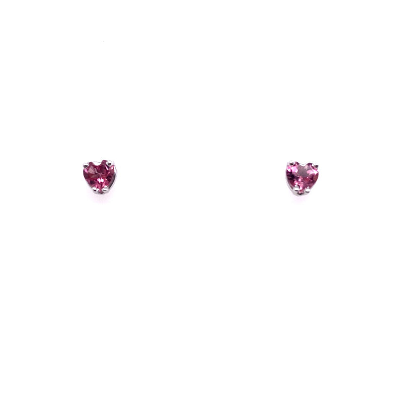 14 Karat White Pink Tourmalines Gemstone Earrings