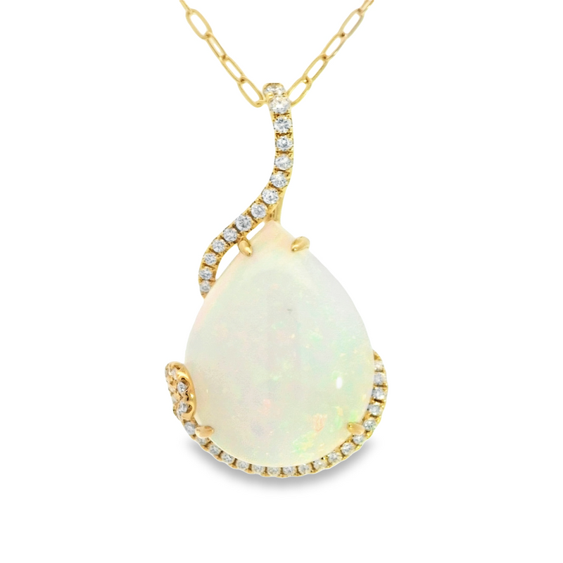 18 Karat Yellow Fashion Gemstone Pendant