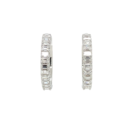 Diamond Hoop/Dangle/Drop Earring - ROYAL JEWELRY MFG, INC.