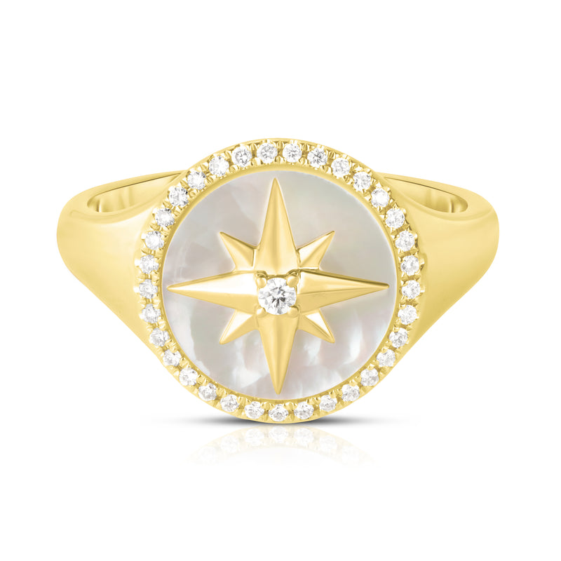 14 Karat Yellow Women's Diamond Fashion Ring