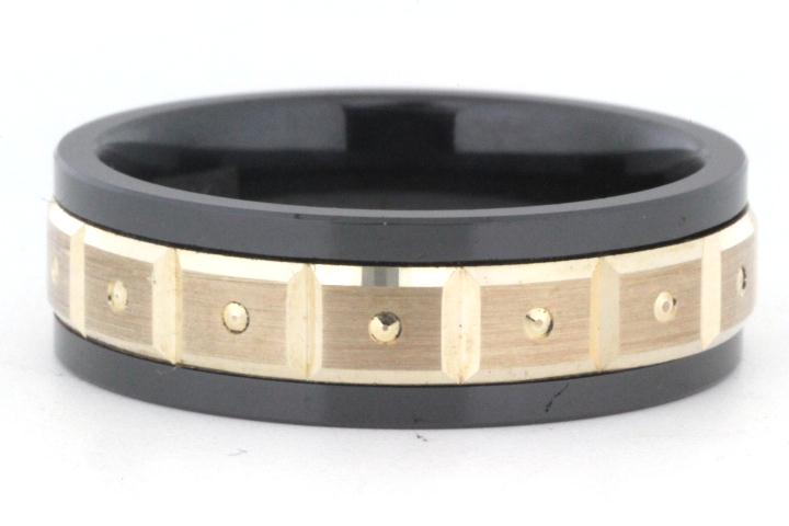 7mm Ceramic Flat Comfort Fit Wedding Band