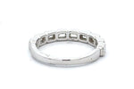 14 Karat White Bezel Set Band