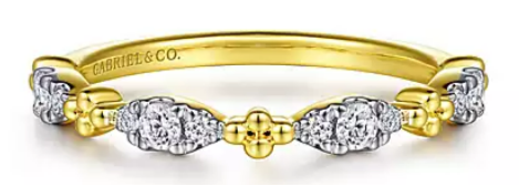 14 Karat Yellow Stackable Band Band