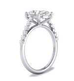 14 Karat White Semi-mount