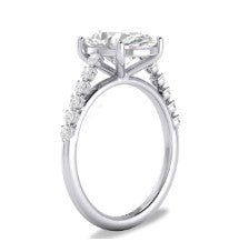 14 Karat White Semi-mount