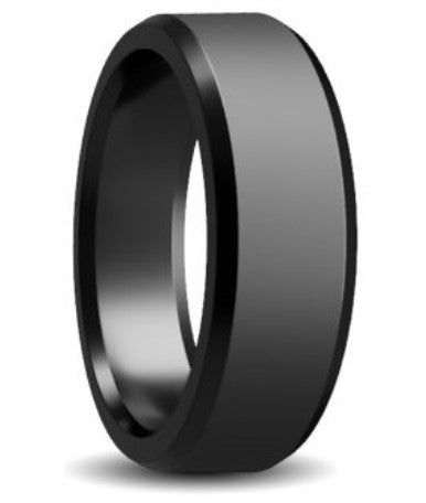 7mm Compressed Diamond Comfort Fit Wedding Band