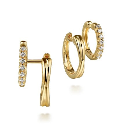 Diamond Hoop/Dangle/Drop Earring - GABRIEL & CO.