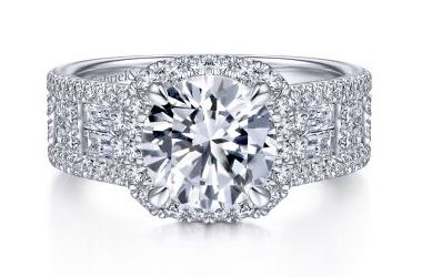 Diamond Semi-Mount Ring (Center Stone Sold Separate) - GABRIEL & CO.