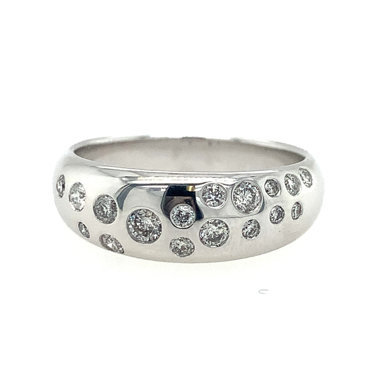 14 Karat White Women's Diamond Fashion Ring - ROYAL JEWELRY MFG, INC.