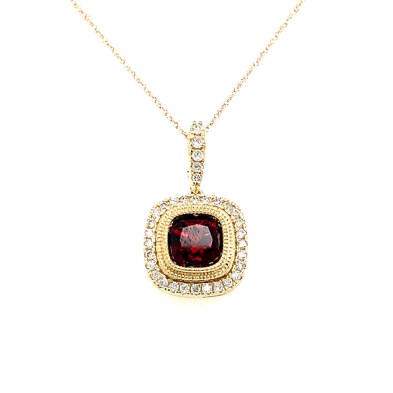 14 Karat Yellow Fashion Gemstone Pendant