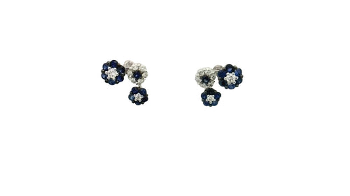 14 Karat White Diamonds Gemstone Earrings - LALI JEWELS