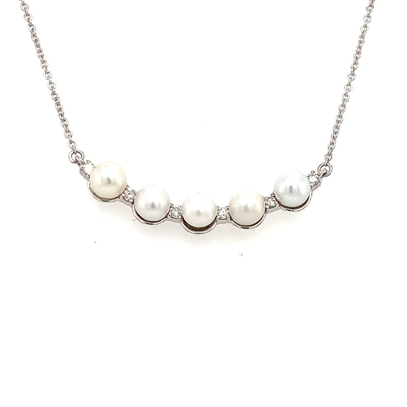 14 Karat White Pearls Necklace