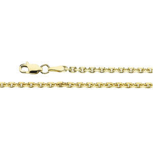 14 Karat Yellow 18" Cable Link Chain