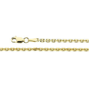 14 Karat Yellow 20" Cable Link Chain