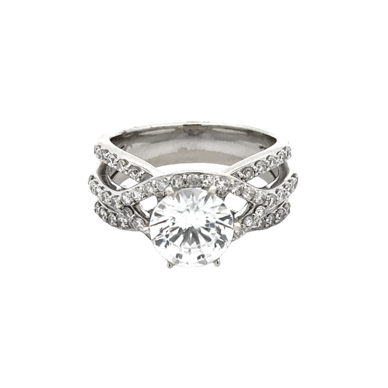 Diamond Semi-Mount Ring (Center Stone Sold Separate) - MALAKAN DIAMOND CO.