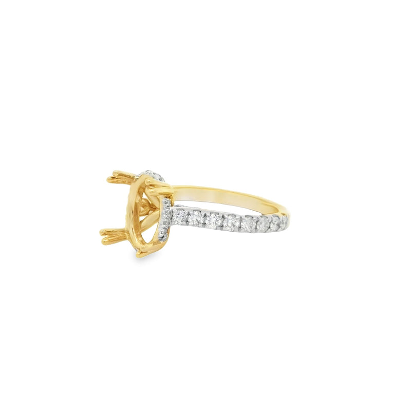 14 Karat Yellow Semi-mount