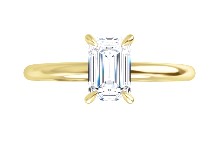 14 Karat Yellow Polished Plain Band Ring Mounting